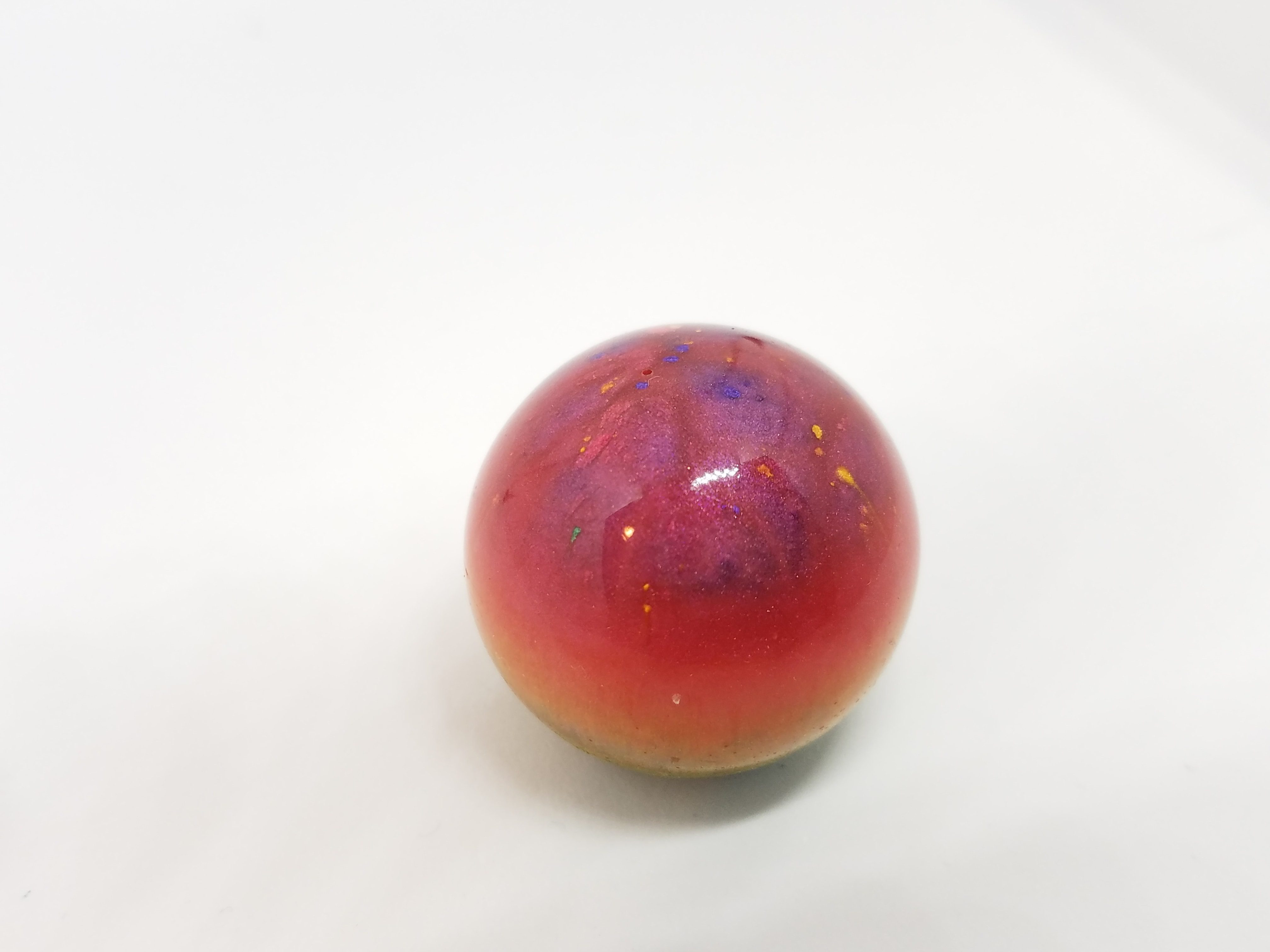 multi-colored epoxy orb