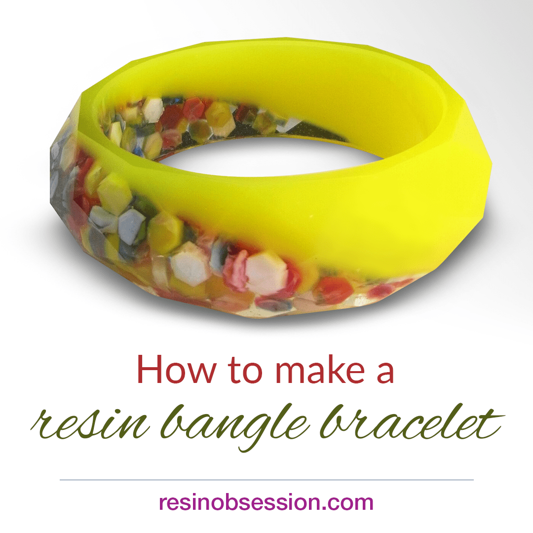 Resin bangle tutorial – Make a Color Blocked Resin bangle