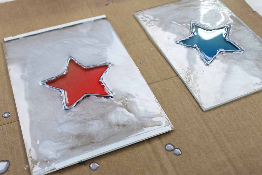 resin coated glass lantern panes