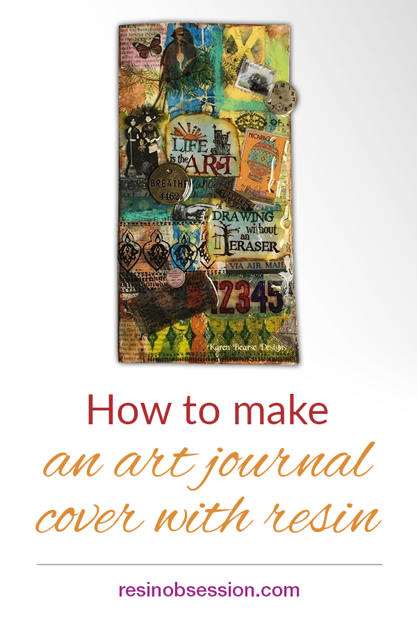 how to make an art journal with resin