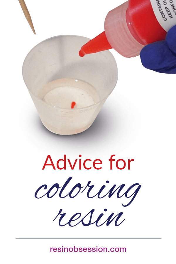How to color clear epoxy resin