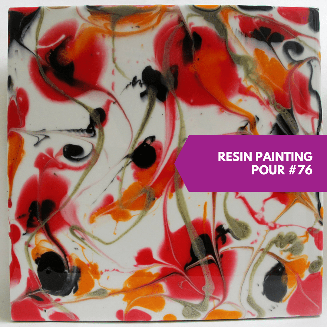 resin painting study direct pour