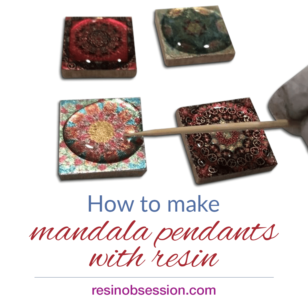 How To Make Mandala Pendants with Resin