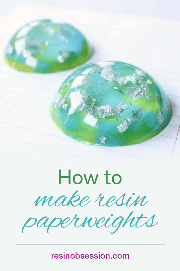 Resin paperweights with epoxy resin molds - Craftionary