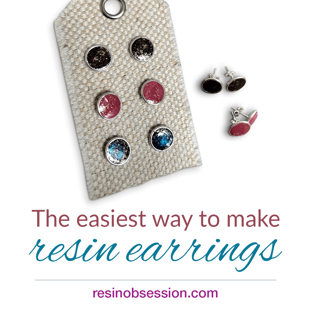Resin earrings DIY – easiest way to make resin earrings