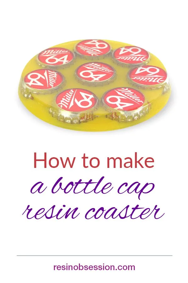 How to make a bottle cap resin coaster