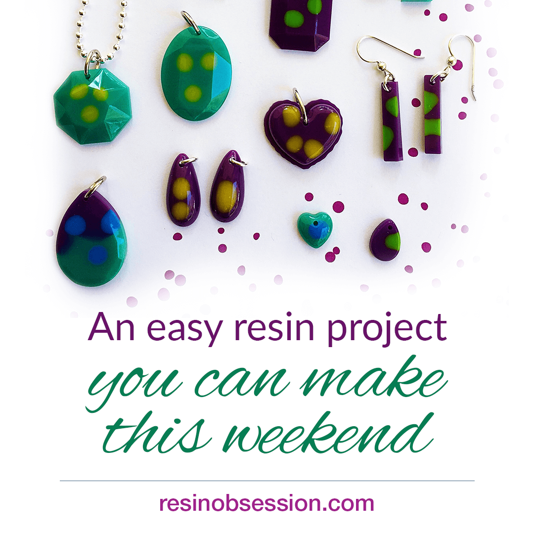Easy DIY resin jewelry – simple beginner project