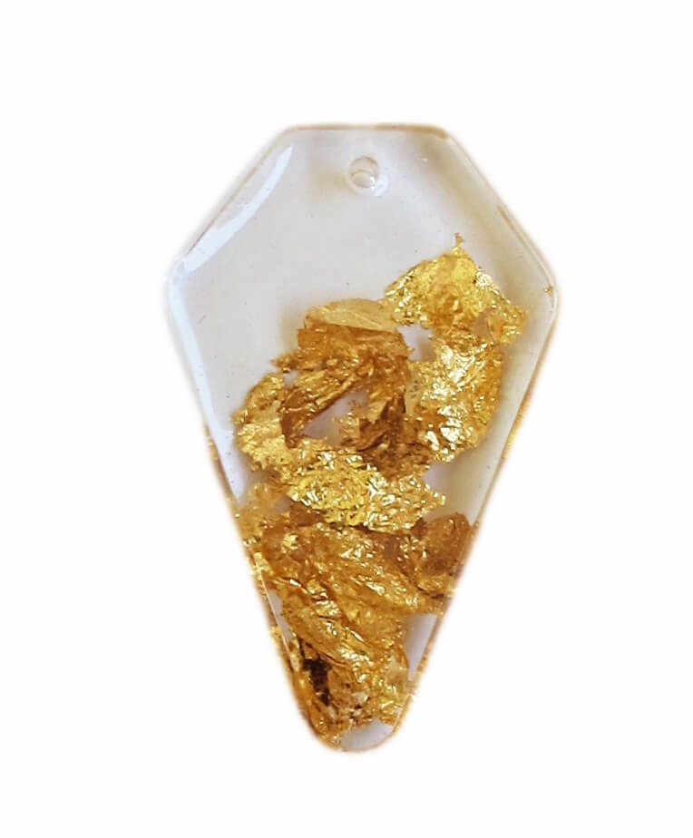 gold leaf pendant