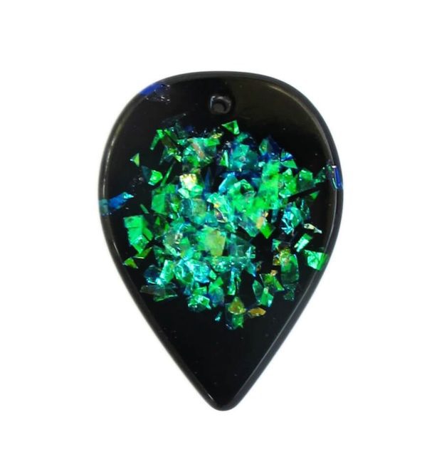 opal resin pendant