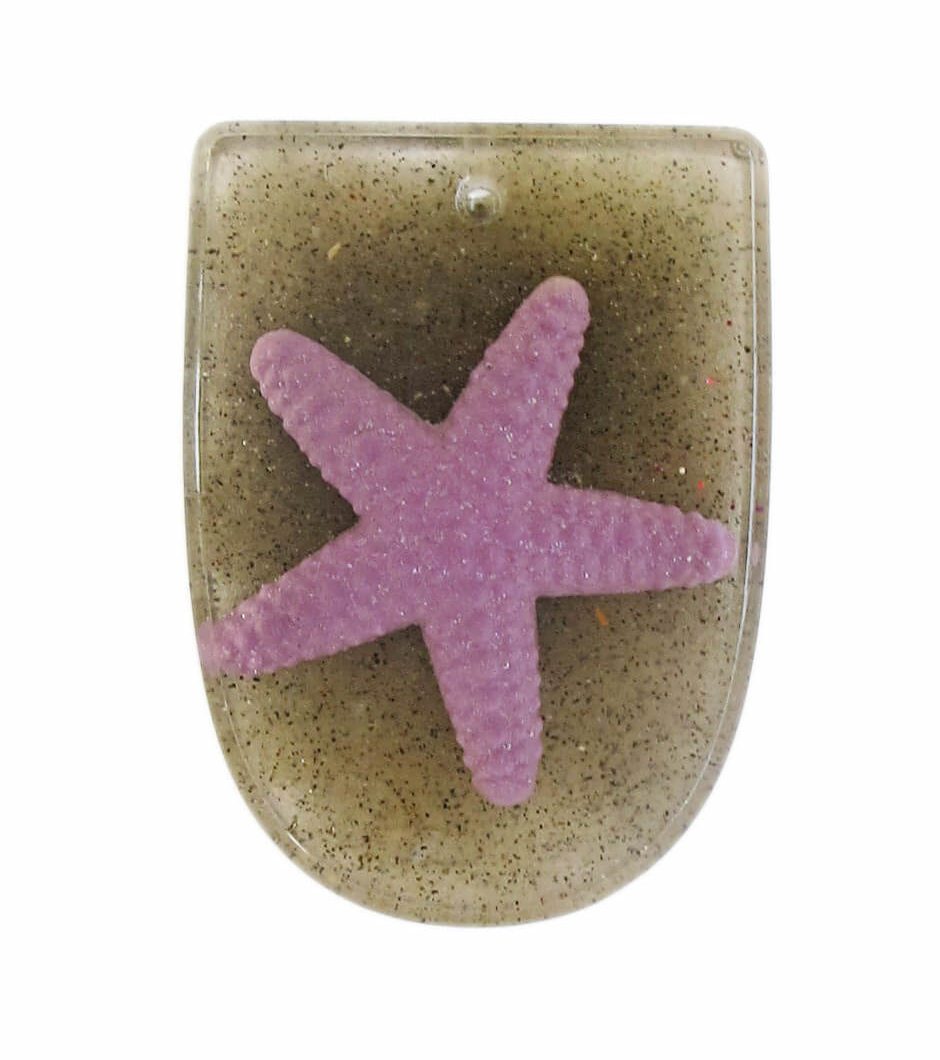 beach starfish resin pendant