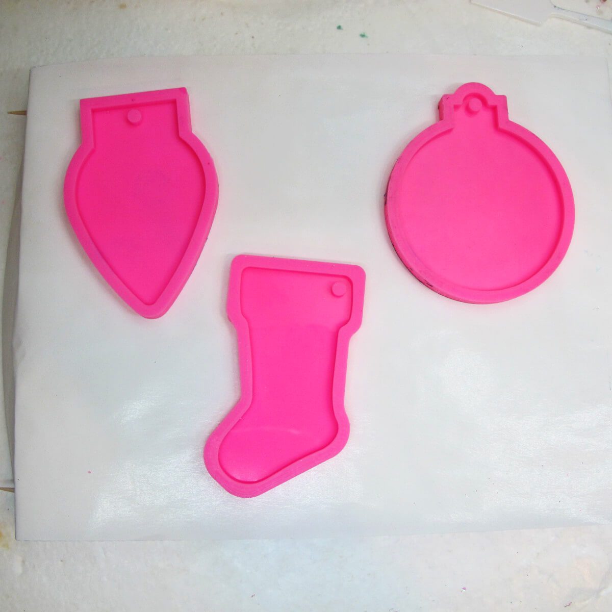 Christmas ornament silicone molds for resin