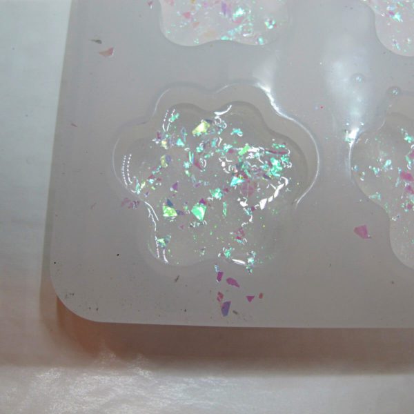 glitter in clear epoxy