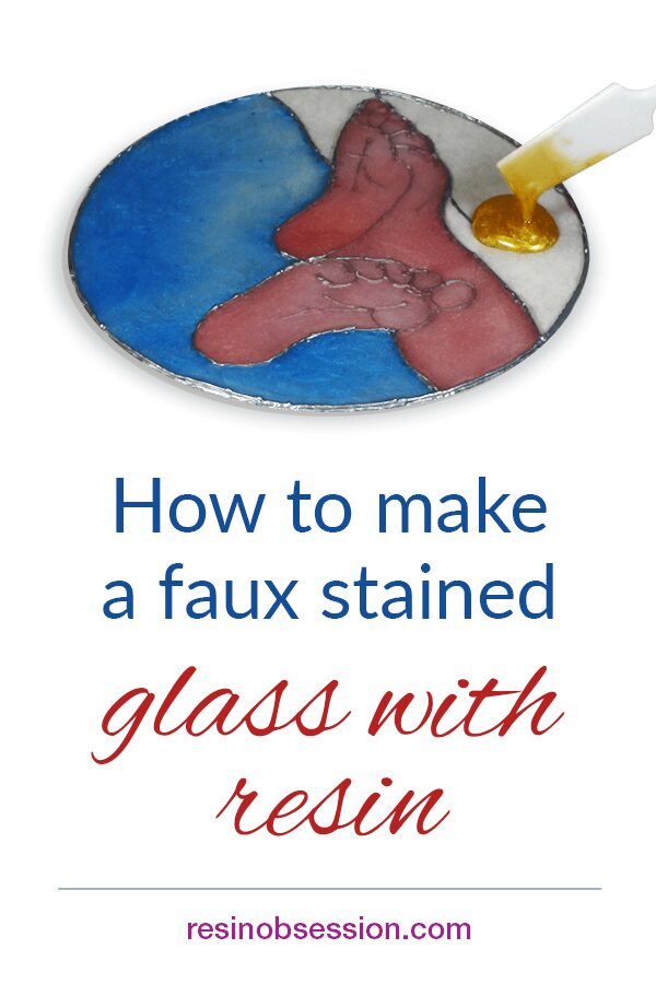 How to make a faux stained glass with resin