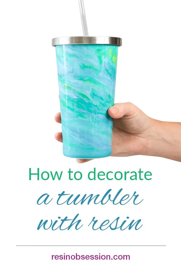 How to decorate a tumbler with resin
