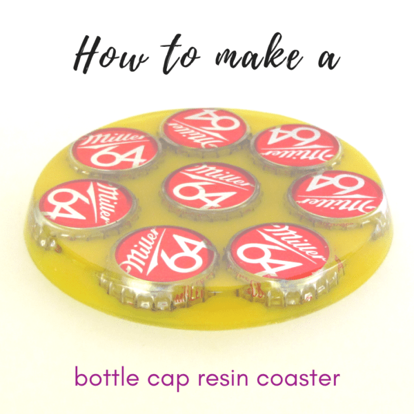 bottle cap resin coaster