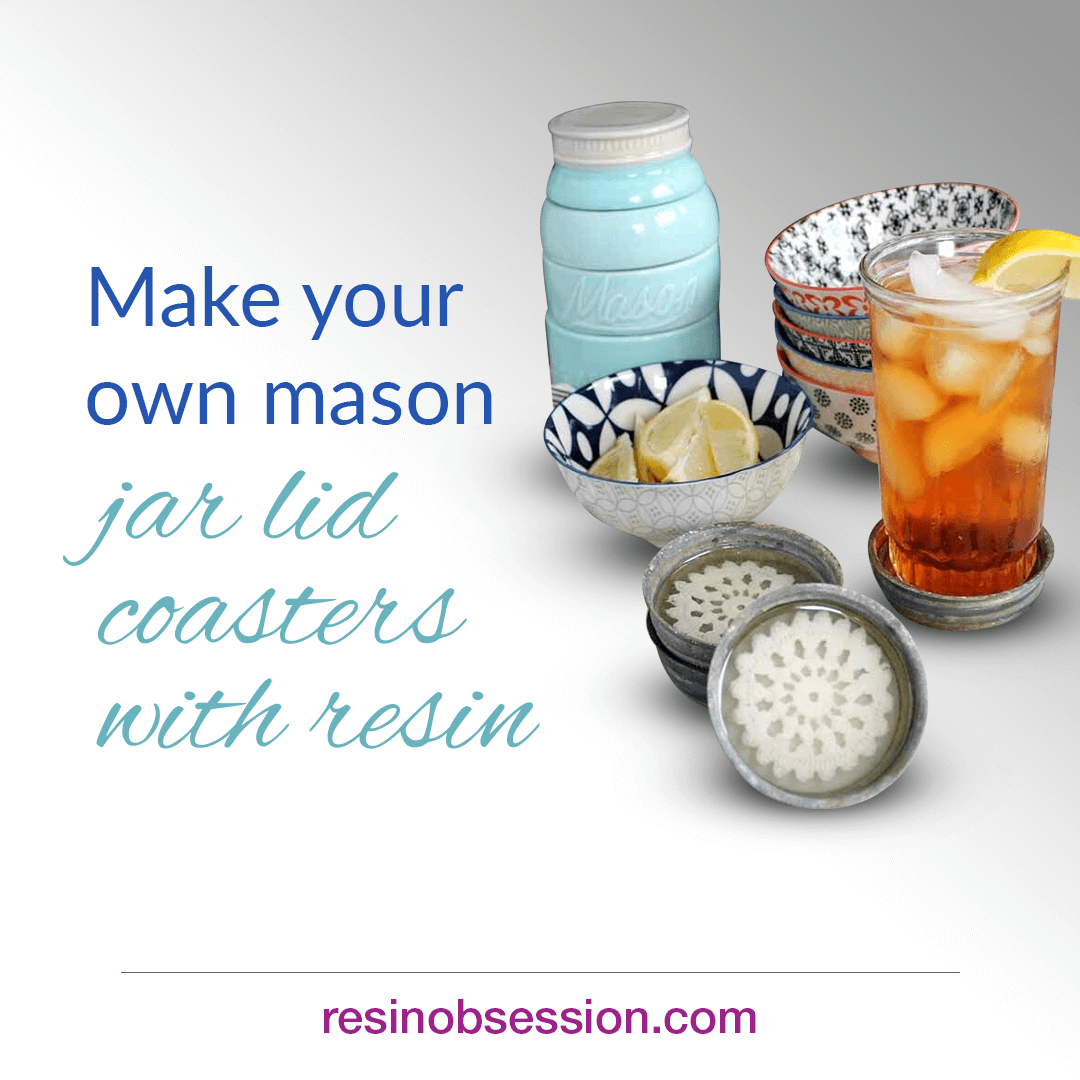 How To Recycle Mason Jar Lids Into Resin Coasters
