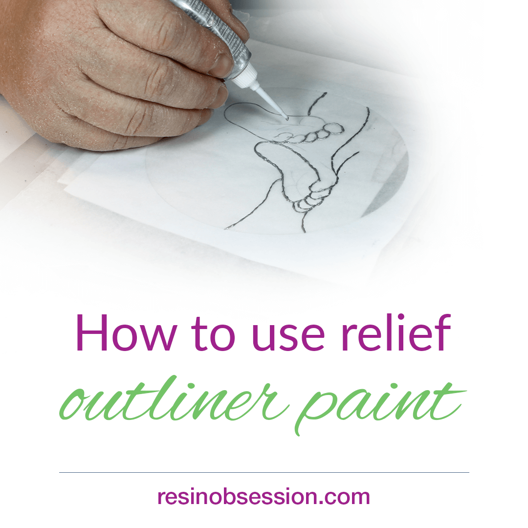 How To Use Relief Outliner Paint In Resin Crafts