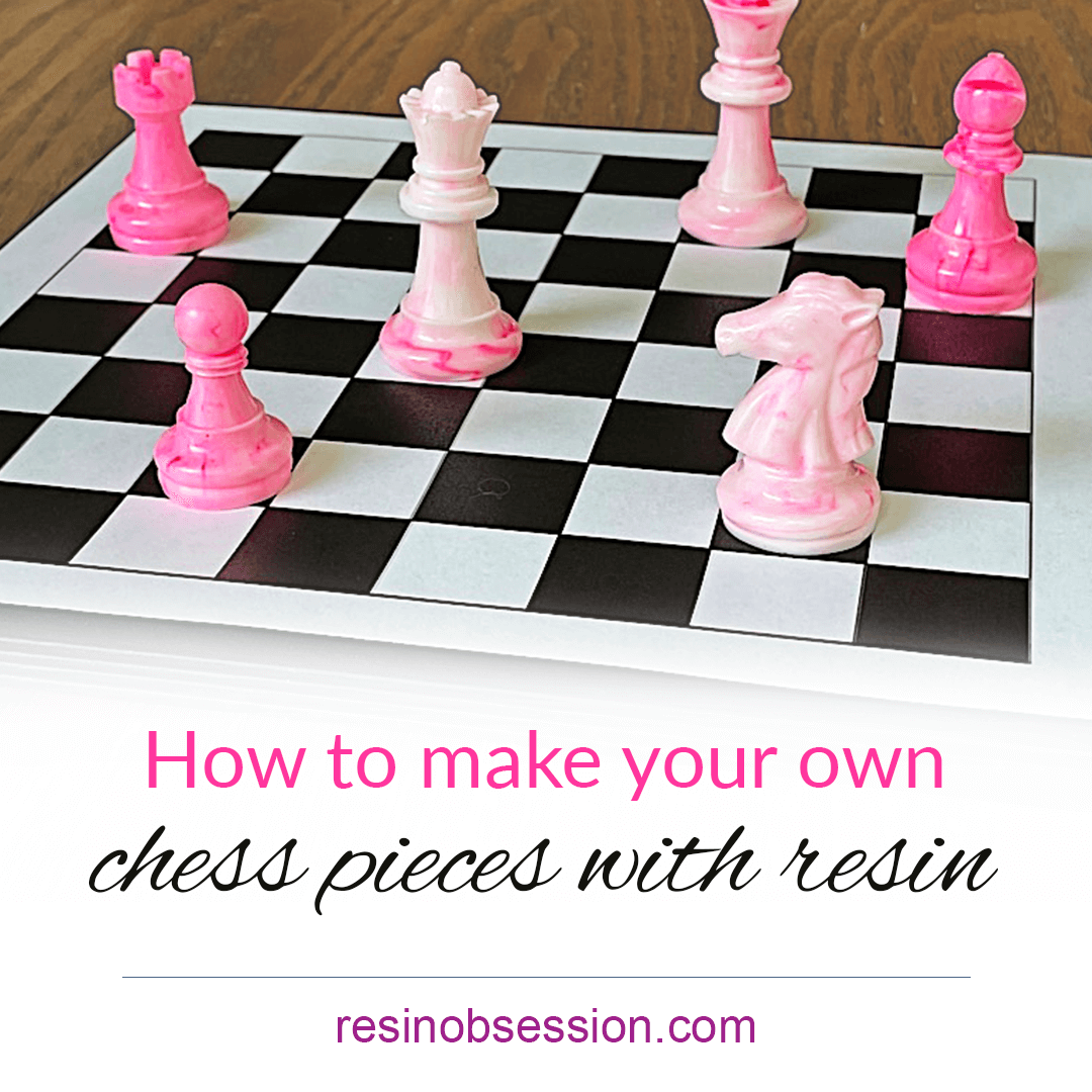 Make resin chess pieces – DIY resin chess set