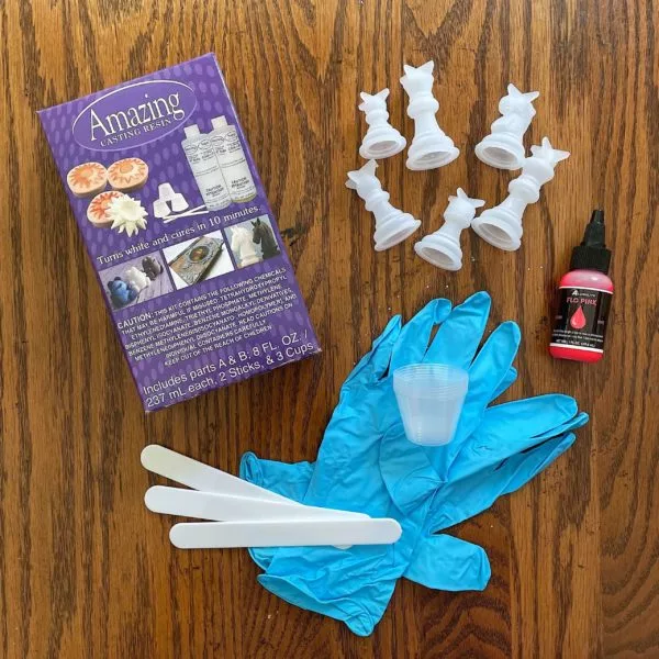 resin supplies for making chess pieces