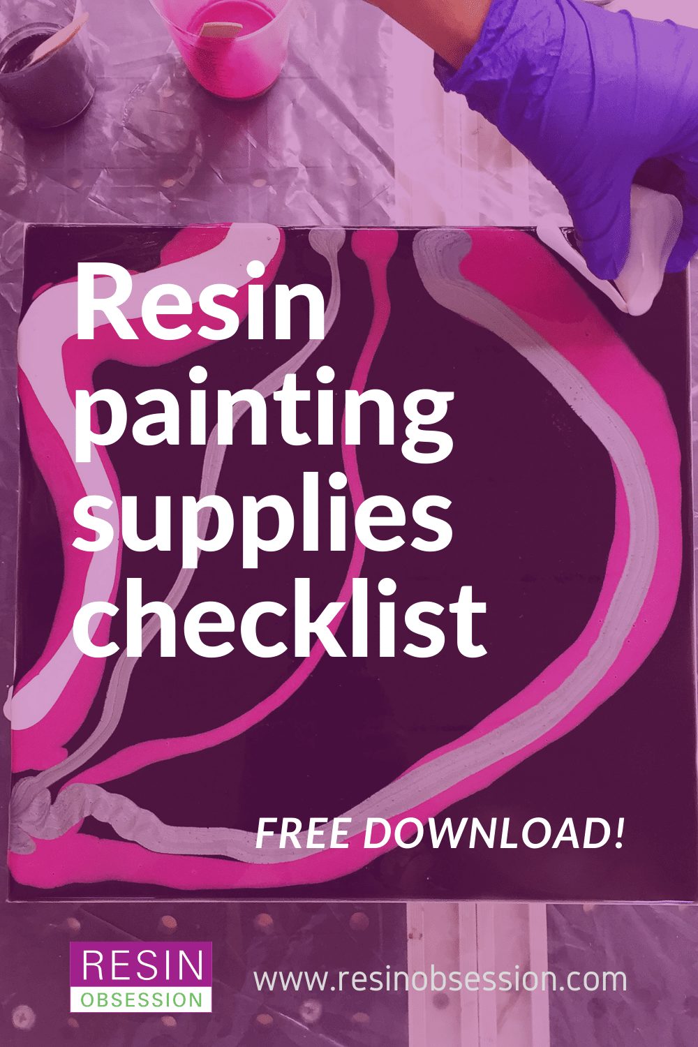 free epoxy pouring supplies painting checklist
