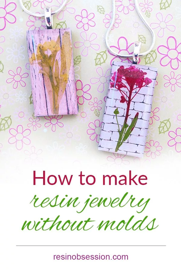 How to make resin jewelry without molds