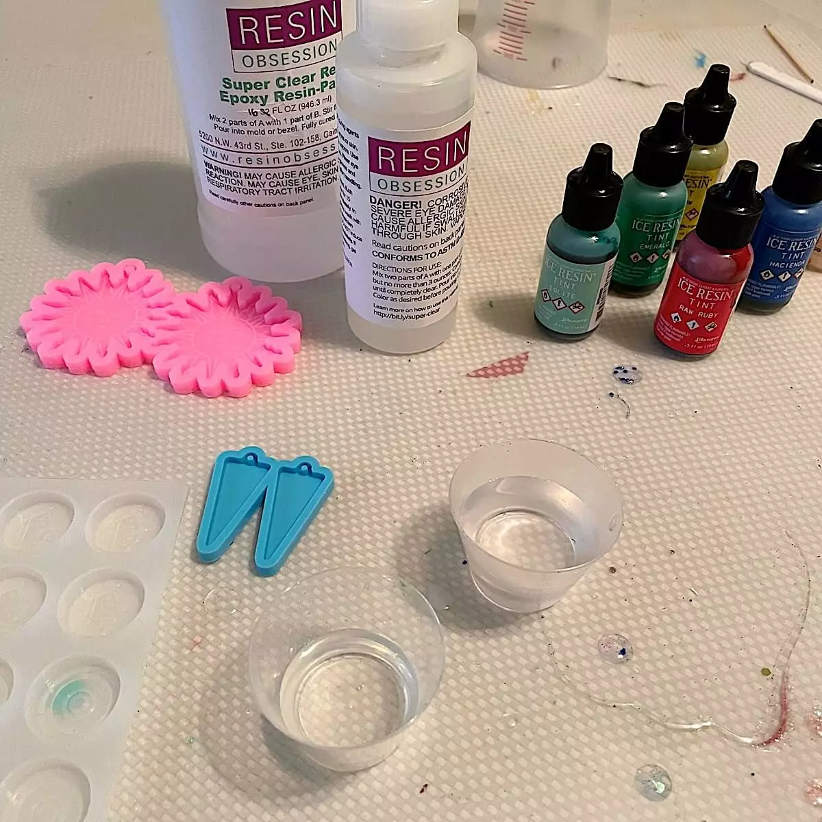 alcohol inks molds and resin supplies