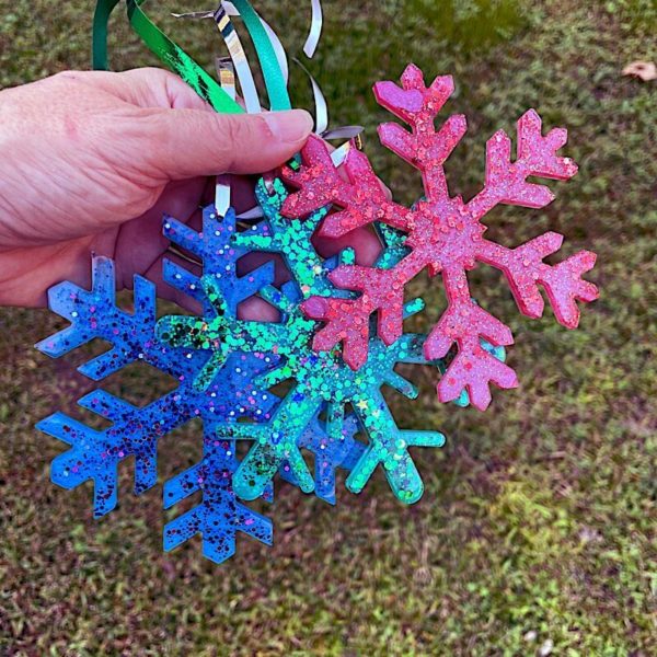 snowflake Christmas decorations ornaments DIY