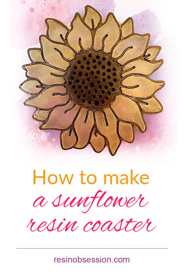 How to make a sunflower coaster
