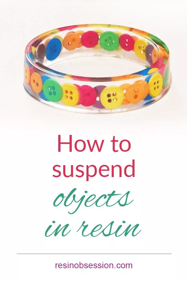 how to suspend objects in resin