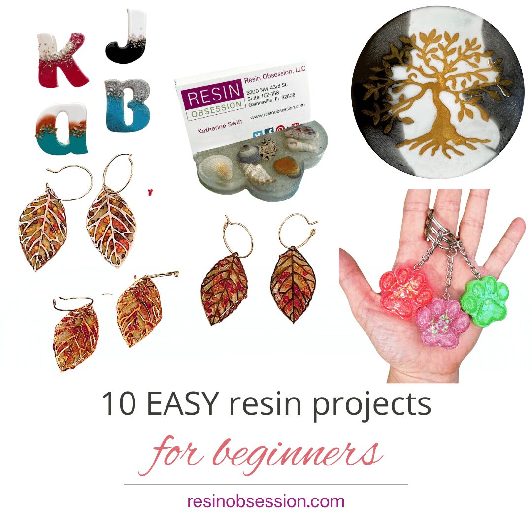 {Ten} EASY resin epoxy projects for beginners Resin Obsession