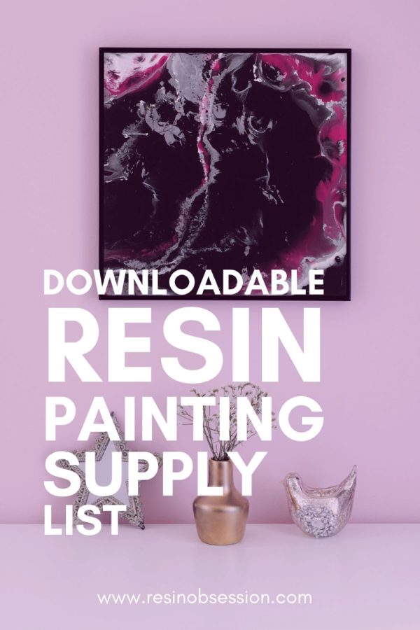 resin painting supplies list for beginners