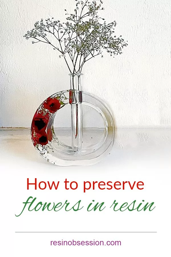 how to make a resin and flower vase