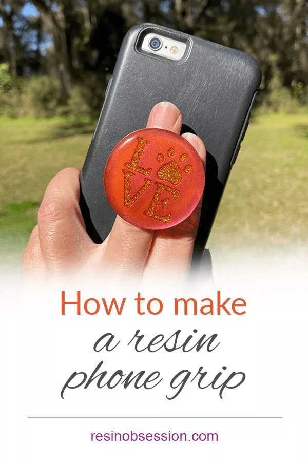 How to make a phone grip with resin