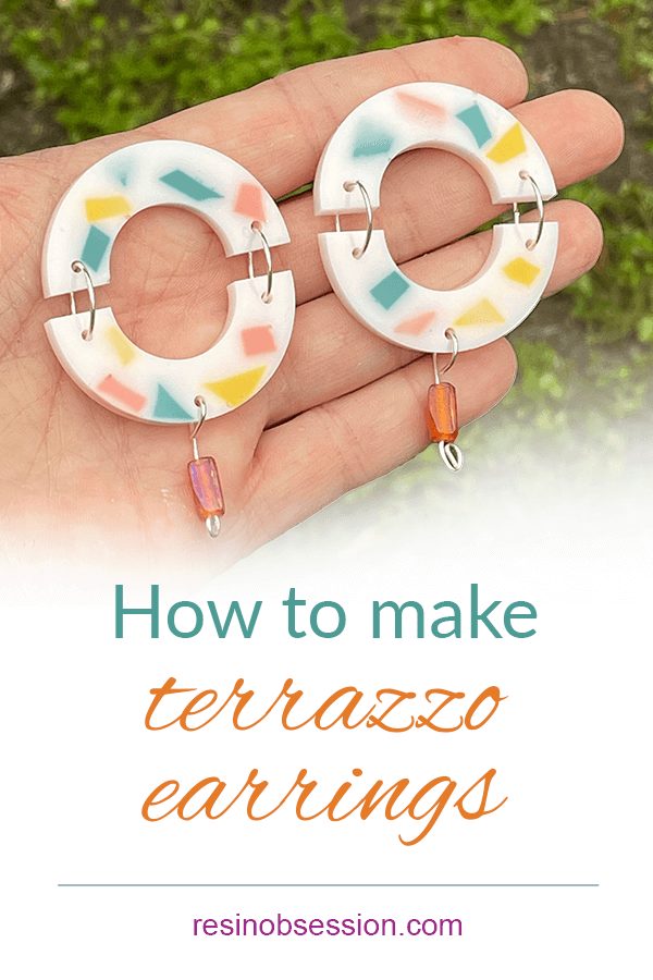 How to make terrazzo earrings