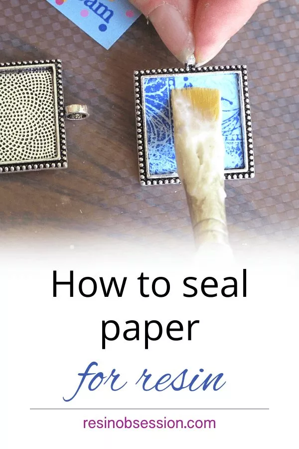 seal paper for resin