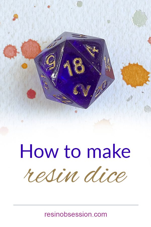 how to make resin dice