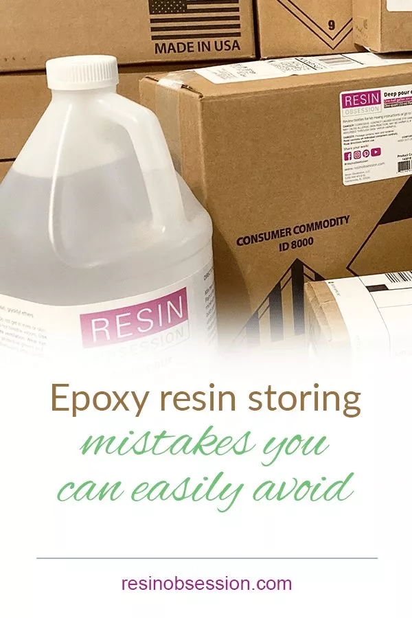 mistakes crafters make when storing epoxy resin