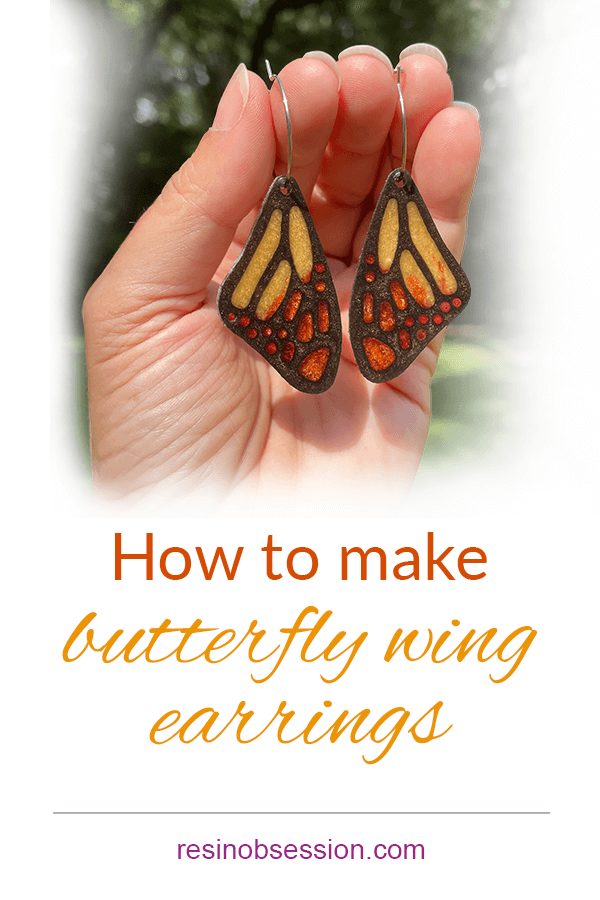 How to make butterfly jewelry with resin