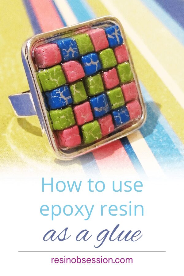 how to use resin as a glue