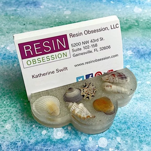 resin business card holder