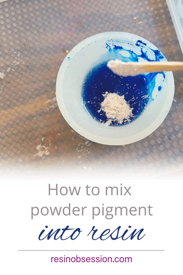 how to mix powder pigment into resin