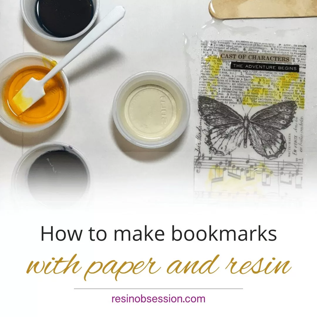 DIY Bookmarks With Paper and Epoxy Resin