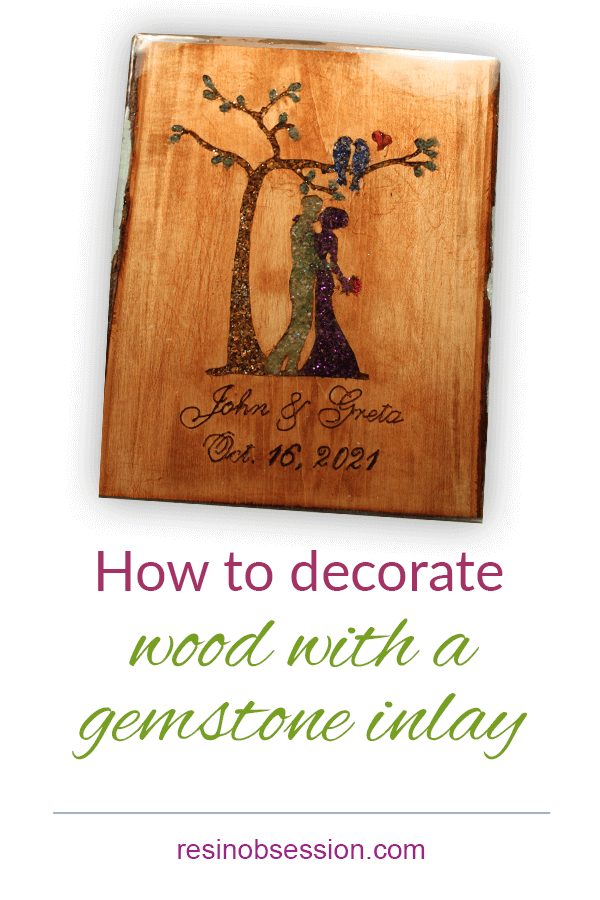 How to inlay stone into wood
