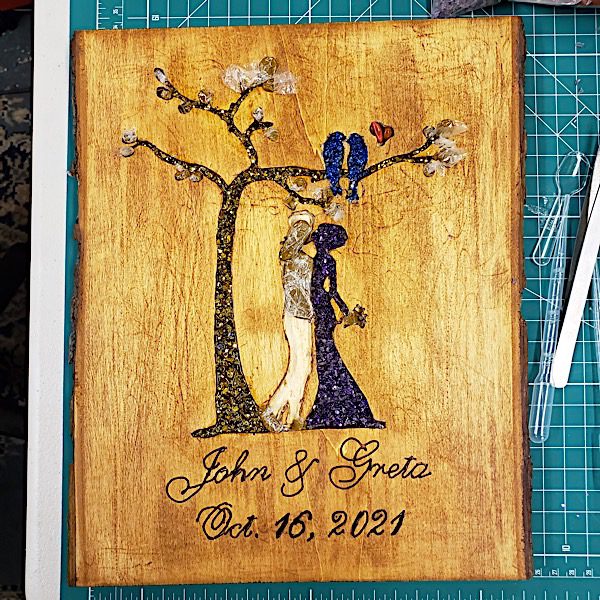 How To Inlay Stone Into Wood With Epoxy Resin Resin Obsession