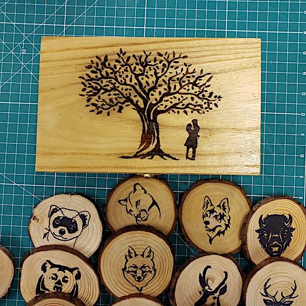 wood box for resin coasters