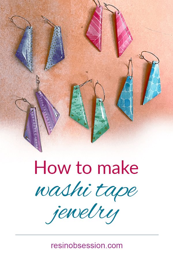 DIY washi tape jewelry