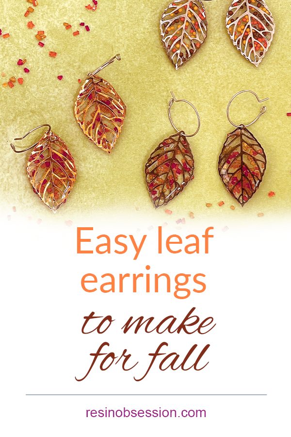 leaf earrings fall jewelry idea