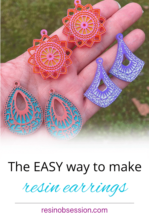 easy resin earrings