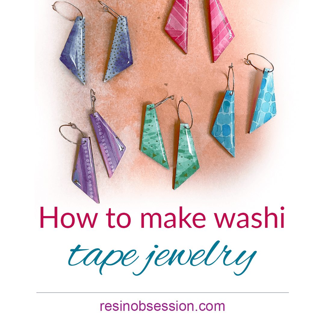 DIY Dazzling Washi Tape Jewelry With Epoxy
