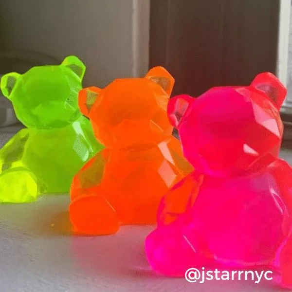 colorful resin bears
